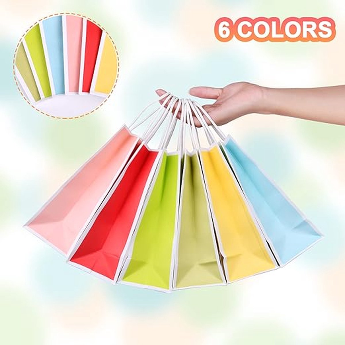 Papieren Tassen Kraft || Papieren Cadeauzakjes Papieren Draagtassen met Handgrepen 32